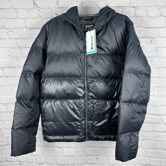 Marmot Men's Guides Down‎ Insulated Hooded Puffer Jacket, Size Large, Dark Steel - Picture 3 of 16